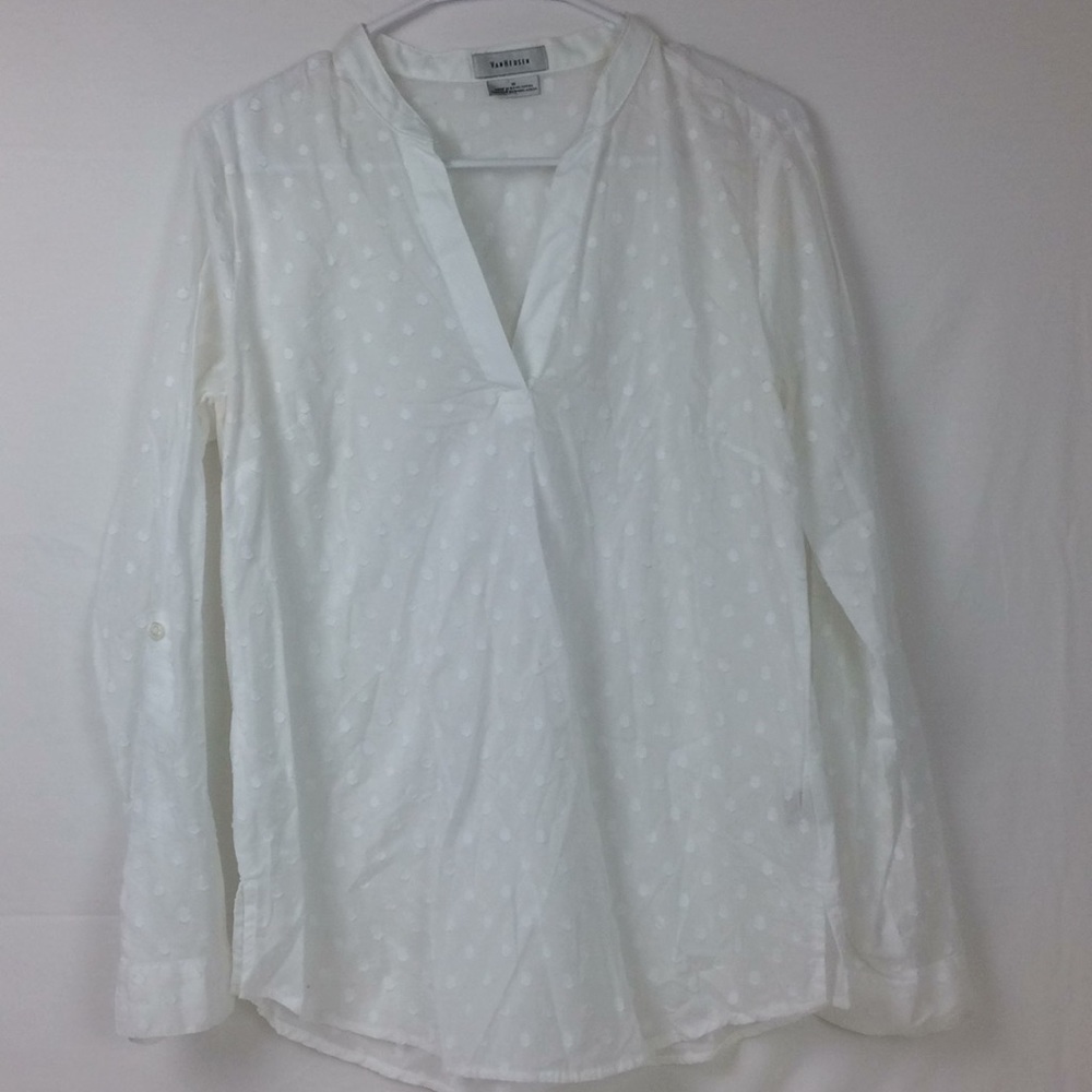 Women’s VanHeusen blouse white size medium